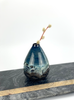 Mini Vase glazed in 'Storm'     (03212022-11e)